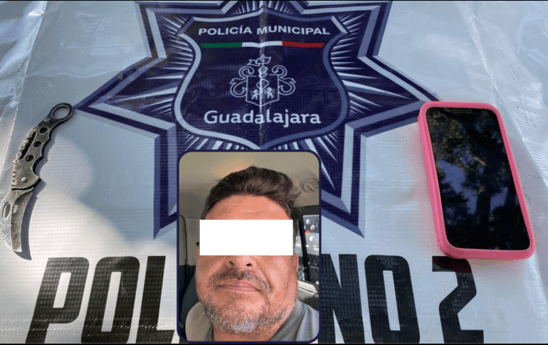 El detenido fue identificado como Juan Manuel, de 43 años, quien quedó a disposición el Ministerio Público. CORTESÍA/COMISARÍA GDL