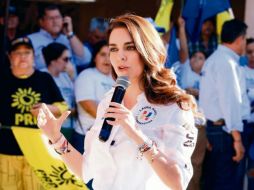 Laura Haro estuvo ayer en Tequila. ESPECIAL