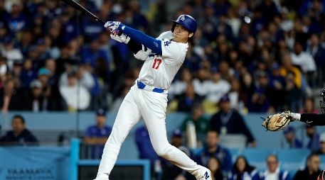 El cuadrangular llegó en la séptima entrada y en el cuadragésimo primer turno de Shohei Ohtani con los Dodgers. AFP / K. Djansezian