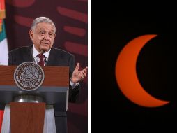 López Obrador anuncia taller sobre eclipse solar del próximo 8 de abril. SUN / EFE / ARCHIVO