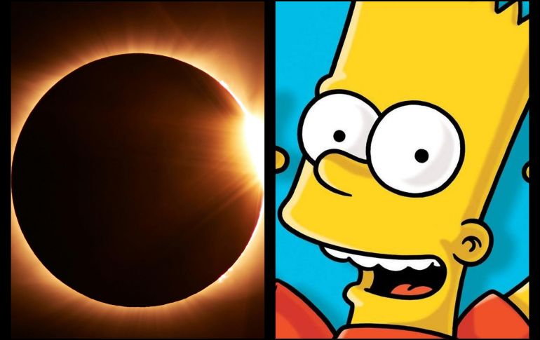 ¿La familia Simpson acertará en sus referencias respecto al próximo eclipse solar? ESPECIAL/Foto de A.Owen y Los Simpson en Pixabay y Facebook
