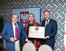 José Manuel Vázquez, María Isabel Gómez Castellanos y Tomasz Mysliwiec. GENTE BIEN JALISCO/ Servando Gómez