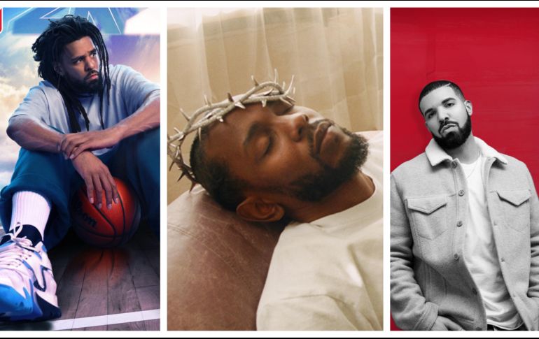 Este es el contexto de la tiradera entre Kendrick Lamar, J Cole y Drake. ESPECIAL / X: @JColeNC/@kendricklamar/@Drake