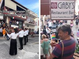 Algunos manifestantes, también nacionales y extranjeros, comenzaron a bailar en plena calle de Puerto Vallarta para mostrar apoyo. TIKTOK / annigrcxxx / patyzuloagamontel