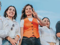 La candidata emecista señaló que un mejor alumbrado generará mejor seguridad. ESPECIAL