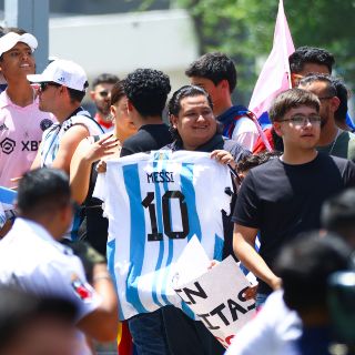 Así recibieron a Lionel Messi en Monterrey