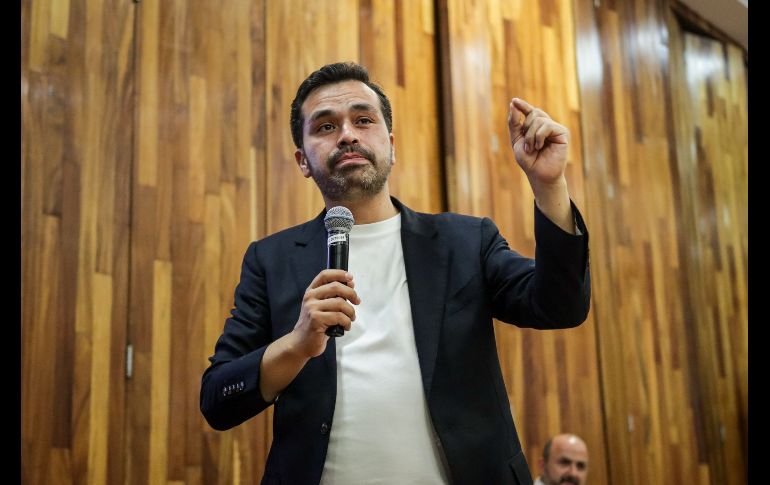 El candidato destacó el acuerdo alcanzado entre el rector de la UdeG y el gobernador para garantizar un presupuesto constitucional para la Universidad de Guadalajara. EL INFORMADOR / H. Figueroa