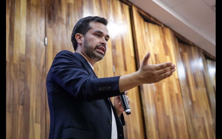 El candidato destacó el acuerdo alcanzado entre el rector de la UdeG y el gobernador para garantizar un presupuesto constitucional para la Universidad de Guadalajara. EL INFORMADOR / H. Figueroa