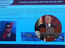 De acuerdo con la información que presentó en la conferencia, elementos del Ejército mexicano y la FGR cumplieron la orden de aprehensión. SUN / P. VILLA / ARCHIVO
