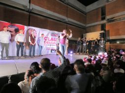 Claudia presentó su plan para que a la Perla Tapatía llegue al Cambio Verdadero, el cual se centrará en el mejoramiento de los servicios públicos que incluye agua potable, recolección de basura e infraestructura vial de calidad. CORTESÍA