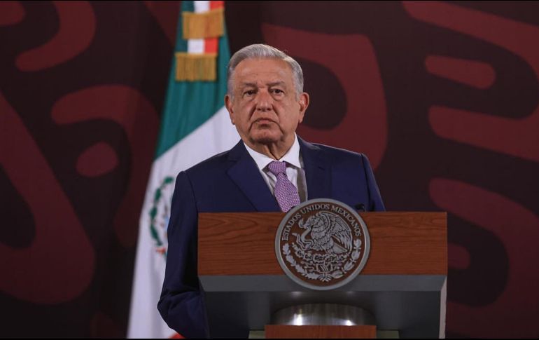 El Presidente Andrés Manuel López Obrador en la conferencia de hoy 11 de abril. SUN/Gabriel Pano