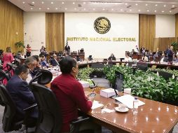 Sesión Extraordinaria del Consejo General del Instituto Nacional Electoral, con la presencia de consejeros y representantes de partidos. EL UNIVERSAL