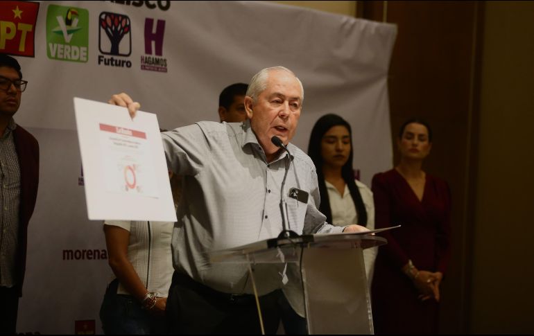 El enlace de la alianza Morena, PT, PVEM, Futuro y Hagamos hizo un llamado al Tribual Electoral del Estado para que se resuelvan los juicios de inmediato. CORTESÍA.