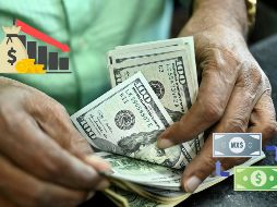 Con un 1.84% se fortaleció el dólar durante esta semana. ESPECIAL / AFP, ARCHIVO