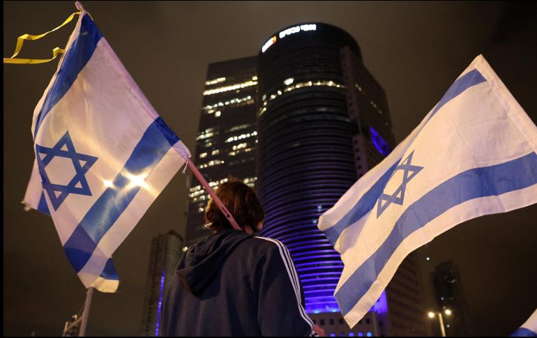 Banderas de Israel, en una imagen de archivo. AFP
