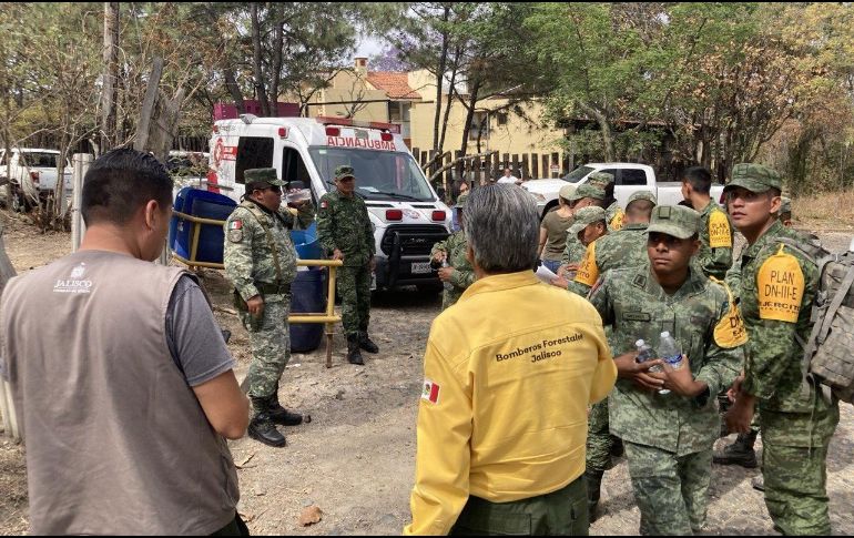 El incendio inició aproximadamente a las 21:00 horas de ayer, en un predio conocido como El 18. ESPECIAL / SEMADET
