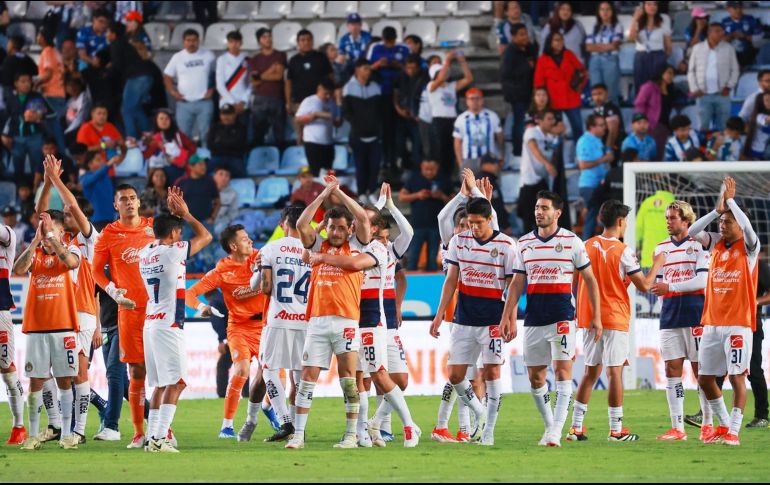 Los próximos rivales de Chivas serán el Querétaro y Atlas, clubes contra los que el Guadalajara podría cerrar el torneo con 31 puntos en caso de imponerse en ambos compromisos. IMAGO7