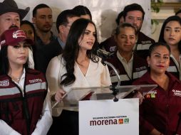 María Padilla Romo, diputada local presentó a los integrantes de la vocería en Jalisco. ESPECIAL