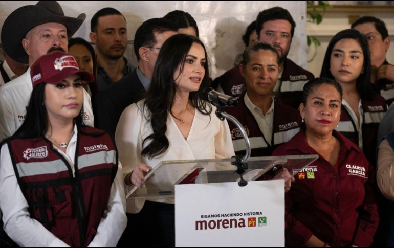 María Padilla Romo, diputada local presentó a los integrantes de la vocería en Jalisco. ESPECIAL