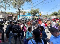 Personal operativo de la Secretaría de Gestión Integral de Riesgos y Protección Civil llegó a la zona para el acordonamiento del lugar. SUN / I. Montaño