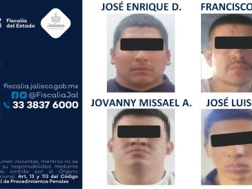 José Enrique ‘D’, Francisco ‘G’, Jovanny Missael ‘A’. y José Luis ‘D’ permanecerán en prisión preventiva un año. ESPECIAL