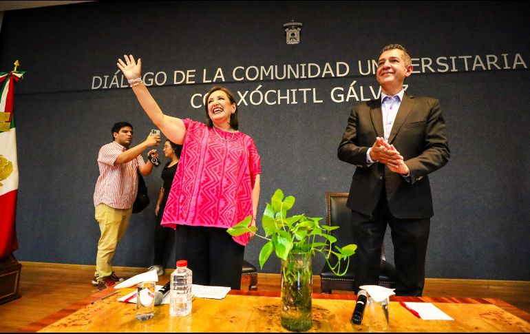 Xóchitl Gálvez indicó que de llegar a ser presidenta regresará los apoyos retirados por Morena al Consejo Nacional de Humanidades, Ciencias y Tecnologías. EL INFORMADOR/A. NAVARRO