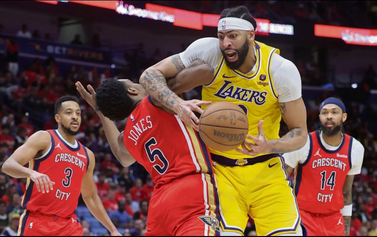 Anthony Davis fue uno de los grandes protagonistas de los angelinos. AFP/J. Bachman