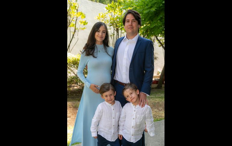 Mishelle Orozco, Marcos Dau, Marcos Dau y Mateo Dau. GENTE BIEN JALISCO / Jorge Soltero