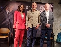 Los encargados de difundir la información fueron Alejandra Famanía de Relaciones Públicas del hotel Origen, José Luis Alva, CEO de MusicVibe y Bernardo Aguilar, presidente de la Asociación de Hoteles de Jalisco. EL INFORMADOR / K. Esparza