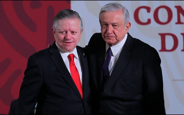 El Presidente López Obrador reitera su respaldo al exministro Zaldívar. NTX / ARCHIVO