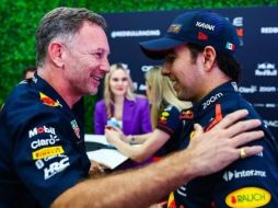 Horner dedicó unos instantes para destacar la notable mejora en el rendimiento de Checo. X/ @redbulletin.