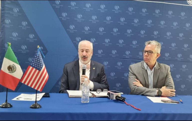 AmCham presentó el documento “Ruta 2024-2030, Capítulo Guadalajara”, un plan estratégico basado en seis pilares fundamentales para impulsar la competitividad, la sostenibilidad y el bienestar compartido en el estado en el largo plazo. EL INFORMADOR / J. VELAZCO