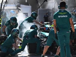 Lance Stroll, de Aston Martin, recorrió el Circuito Internacional de Shanghái en 1:36.302. AFP/G. Baker