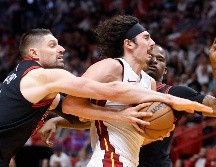 Jaime Jáquez fue el segundo mejor anotador del Heat con 21 puntos. EFE/R. Wise