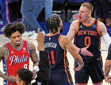 Donte DiVincenzo (#0) convirtió el triple de la ventaja definitiva con 17 segundos de juego en el reloj. AFP/S. Stier