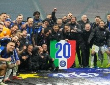 El Inter logró la coronación al establecer una diferencia de 17 puntos sobre el Milan. AP/L. Bruno