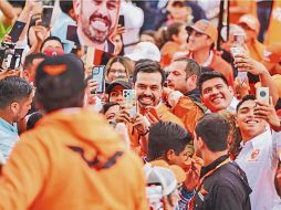 El emecista se dijo optimista para la próxima elección, donde espera ser favorecido. ESPECIAL