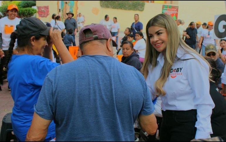 La candidata solicitó licencia a su cargo como legisladora local, para poder participar en las próximas elecciones del dos de junio. CORTESÍA.