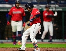 José Ramírez anota después de pegar un jonrón solitario. AP/D. Dermer