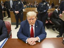 El ex presidente estuvo presente ayer en la Corte de Nueva York. EFE