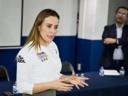 La panista ayudará a los hijos de los policías para acceder a la educación superior. ESPECIAL