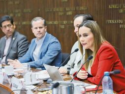 Diana González expuso sus propuestas en la Cámara de Comercio de Guadalajara. ESPECIAL