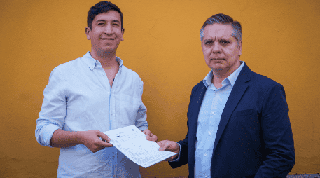 Pedro Kumamoto junto a Eduardo Bohórquez, Director Ejecutivo de Transparencia Mexicana. ESPECIAL