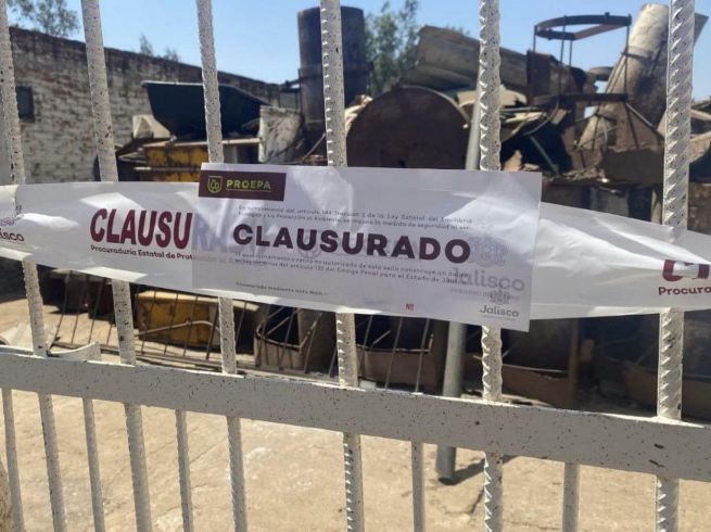 La dependencia determinó realizar dicha clausura, considerando el posible riesgo de un desequilibrio ecológico, daño o deterioro grave a los recursos naturales. ESPECIAL / PROEPA