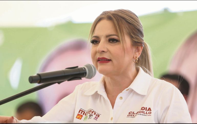 Claudia Delgadillo anunció el respaldo a los desalojados de Miramar. ESPECIAL