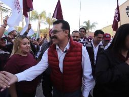 En su mensaje, convocó a la unidad de la militancia morenista para defender lo que se logró en 2018. ESPECIAL