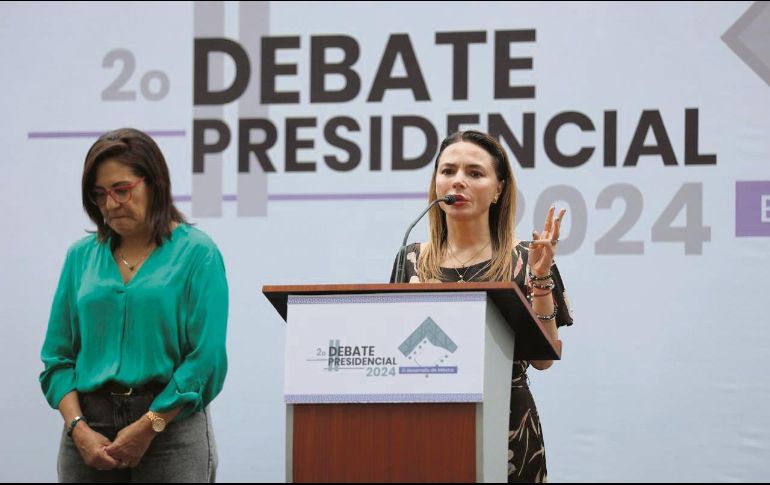 Carla Humphrey.  La consejera del INE reconoció que el costo de la renta del lugar será informado posteriormente. SUN/D. Simón