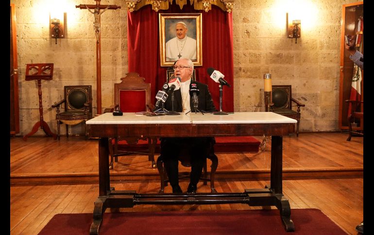 El Cardenal hizo un llamado a tomar las medidas necesarias para que no se repitan casos como el del comisario. EL INFORMADOR / H. Figueroa