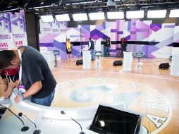 El Instituto Nacional Electoral realizó un recorrido a los medios de comunicación por el set televiso donde se desarrollará el segundo debate presidencial. NTX