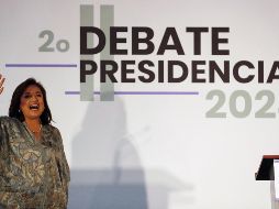 Gálvez criticó al partido oficialista Morena, acusándolo de tener vínculos con el narcotráfico y de rendir culto a la Santa Muerte. EFE / S. Gutiérrez